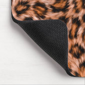Leopard Jaguar Cat Brown Fur Muster-24609 Mousepad (Ecke)