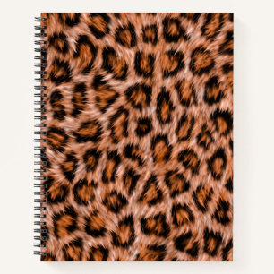 Leopard Jaguar Cat Brown Fur Muster-24609 Notizblock