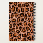 Leopard Jaguar Cat Brown Fur Muster-24609 Notizblock (Rückseite)
