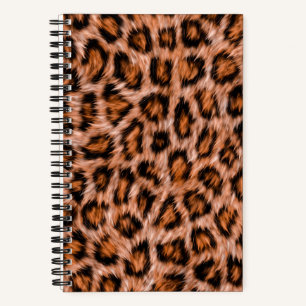 Leopard Jaguar Cat Brown Fur Muster-24609 Notizblock