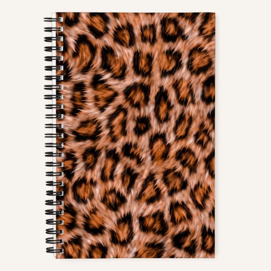 Leopard Jaguar Cat Brown Fur Muster-24609 Notizblock (Vorderseite)