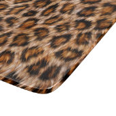 Leopard Jaguar Cat Brown Fur Muster-24609 Schneidebrett (Ecke)