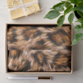 Leopard Jaguar Cat Brown Fur Muster-24609 Seidenpapier (Geschenk)