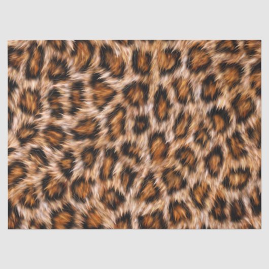 Leopard Jaguar Cat Brown Fur Muster-24609 Seidenpapier (Vorderseite)