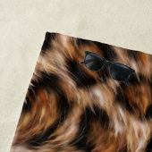 Leopard Jaguar Cat Brown Fur Muster-24609 Strandtuch (Beispiel)
