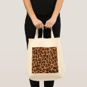 Leopard Jaguar Cat Brown Fur Muster-24609 Tragetasche (Vorderseite (Produkt))