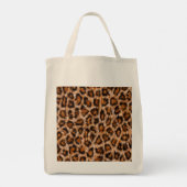 Leopard Jaguar Cat Brown Fur Muster-24609 Tragetasche (Rückseite)