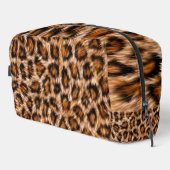 Leopard Jaguar Cat Brown Fur Muster-24609 Waschbeutel (Rechte Ecke)