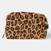 Leopard Jaguar Cat Brown Fur Muster-24609 Waschbeutel (Rückseite)