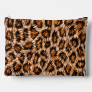 Leopard Jaguar Cat Brown Fur Muster-24609 Zubehörtasche