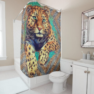Leopard - Jaguar-Duschvorhang Duschvorhang