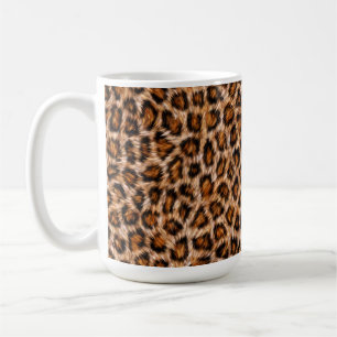 Leopard Jaguar Katze Braunes Fell Muster Kaffeetasse