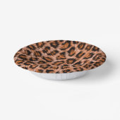 Leopard Jaguar Katze Braunes Fell Muster Pappteller (Gewinkelt)