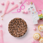 Leopard Jaguar Katze Braunes Fell Muster Pappteller (Party)