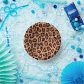 Leopard Jaguar Katze Braunes Fell Muster Pappteller (Party)