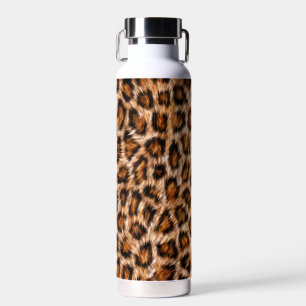 Leopard Jaguar Katze Braunes Fell Muster Trinkflasche