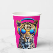 Leopard Jammin' Pappbecher (Rückseite)