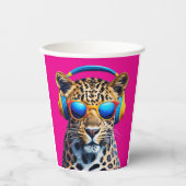 Leopard Jammin' Pappbecher (Vorderseite)
