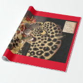 LEOPARD JAPANESISCHES Wrapping Paper Geschenkpapier (Ungerollt)