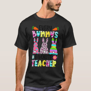 Leopard jeder Bunnens ist Lieblings-Lehrerkaninche T-Shirt