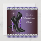 Leopard-Junggeselinnen-Abschied Einladung (Vorderseite)