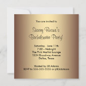 Leopard Junggeselinnen-Abschied Einladung (Rückseite)