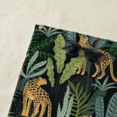 Leopard Jungle Forest Illustration Seamless Custom Strandtuch (Beispiel)