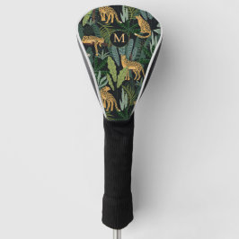 Leopard Jungle Forest Illustration Seamless Patter Golf Headcover