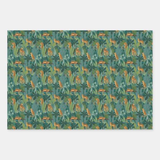 Leopard Jungle Pack Geschenkpapier Set (Vorderseite 2)