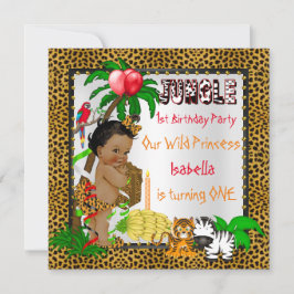 Leopard Jungle Safari Wild Ethnic Einladung