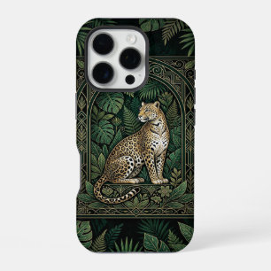 Leopard Jungle Throne   Dunkle iPhone 16 Pro Hülle