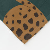 Leopard Jungle: Tierdruck Vintag. Fleecedecke (Ecke)