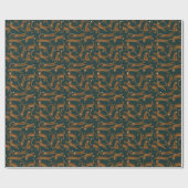 Leopard Jungle: Tierdruck Vintag. Geschenkpapier (Flach)