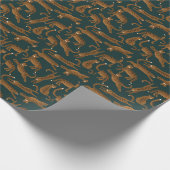 Leopard Jungle: Tierdruck Vintag. Geschenkpapier (Ecke)