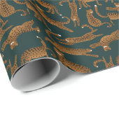 Leopard Jungle: Tierdruck Vintag. Geschenkpapier (Rolleneckpunkt)
