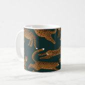 Leopard Jungle: Tierdruck Vintag. Kaffeetasse (Vorderseite Links)