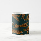 Leopard Jungle: Tierdruck Vintag. Kaffeetasse (Mittel)