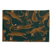 Leopard Jungle: Tierdruck Vintag. Kissenbezug (Rückseite)