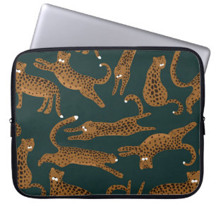 Leopard Jungle: Tierdruck Vintag. Laptopschutzhülle