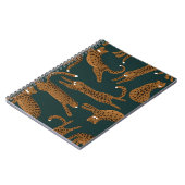 Leopard Jungle: Tierdruck Vintag. Notizblock (Linke Seite)