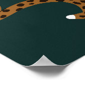 Leopard Jungle: Tierdruck Vintag. Poster