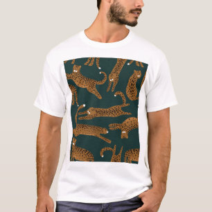 Leopard Jungle: Tierdruck Vintag. T-Shirt