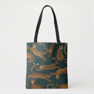 Leopard Jungle: Tierdruck Vintag. Tasche