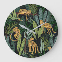 Leopard-Jungle-WaldIllustration Nahtlos