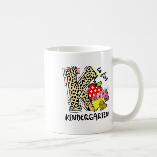 Leopard K ist für den Kindergarten Schüler Lehrer Kaffeetasse (Rechts)
