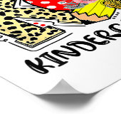 Leopard K ist für den Kindergarten Schüler Lehrer Poster (Ecke)