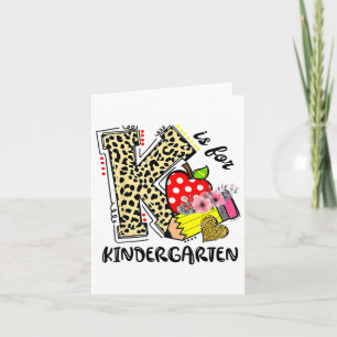 Leopard K ist für Kindergartenlehrer CK T Karte