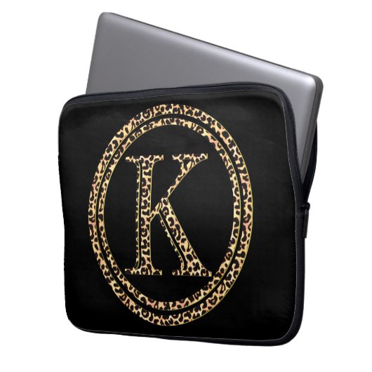 Leopard K Laptopschutzhülle (Vorderseite Links)