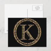 Leopard K Postkarte (Vorne/Hinten)