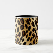 Leopard-Kaffee-Tasse: Chic Office-Tasse Zweifarbige Tasse (Mittel)